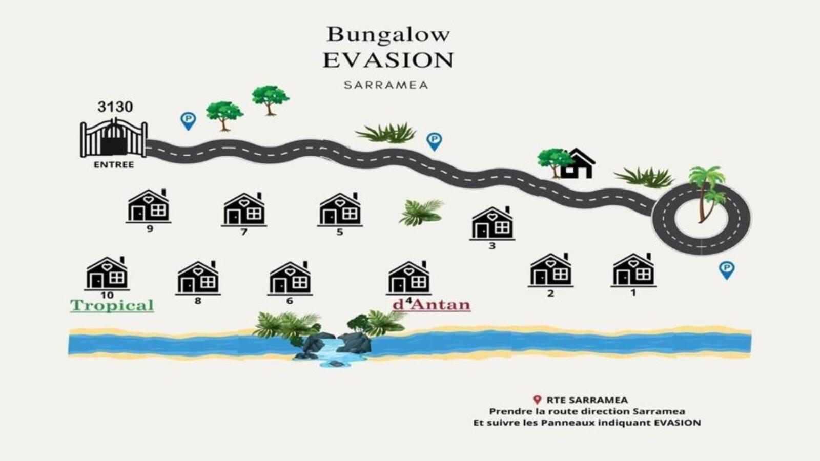 Evasion Bungalow Tropical Spa Sarraméa Zewnętrze zdjęcie